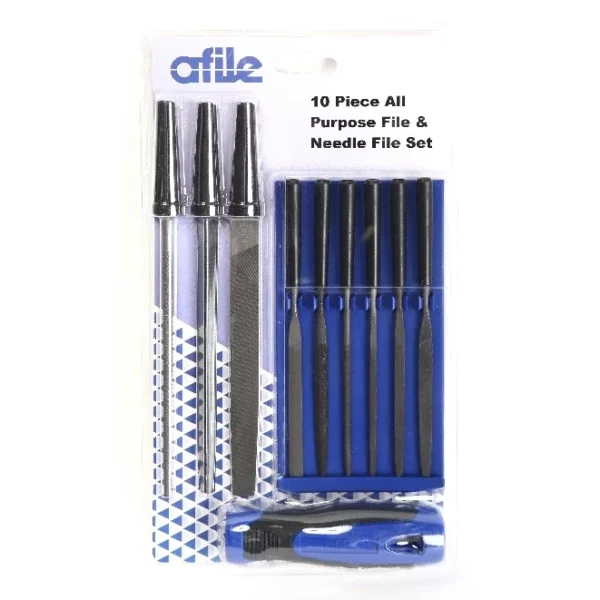 10 PIECE FILE SET BLISTER PACK
