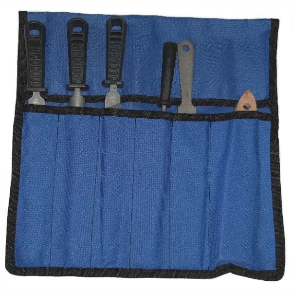 6 PIECE FILE SET IN CANVAS BAG